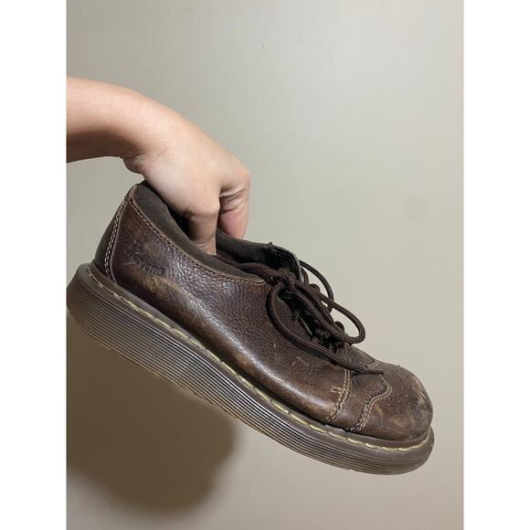 Dr Doc Martens Oxfords Womens Brown Wing Tip Brogue US 7 - Picture 1 of 7